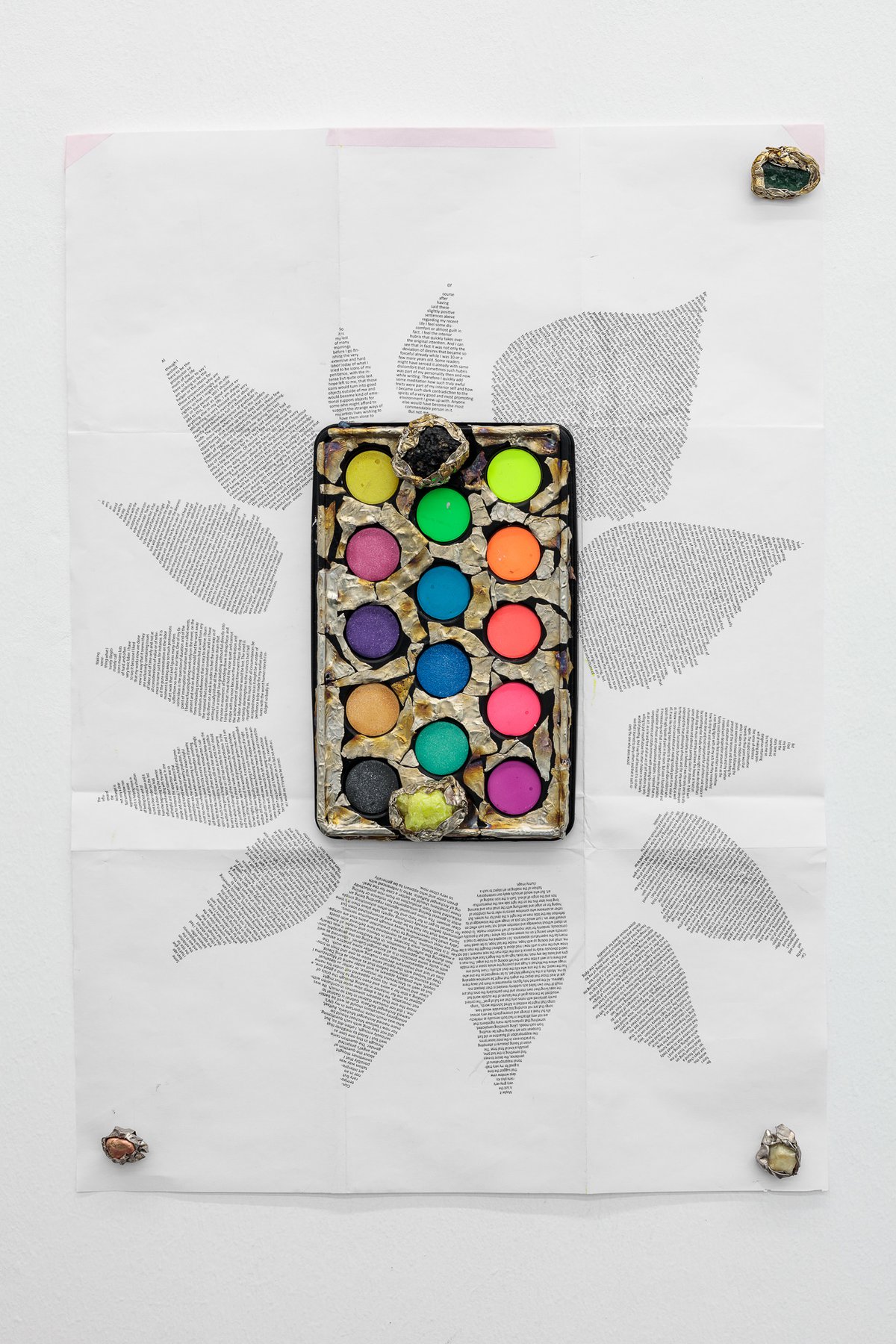 Josef StrauPorphrian Tree, 2023poster, stone magnets59 x 42 x 6 cm