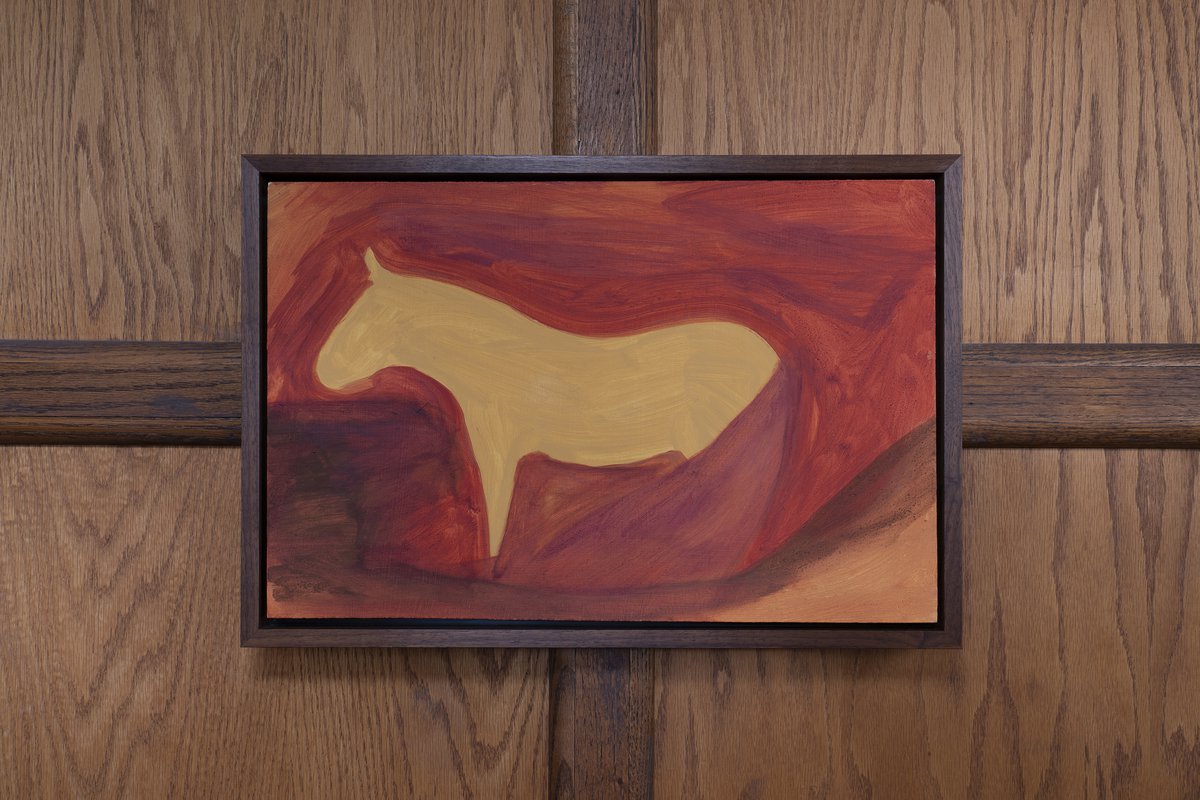 Dominique KnowlesDala Horse, 2018Casein on panel29.21 x 44.5 cm