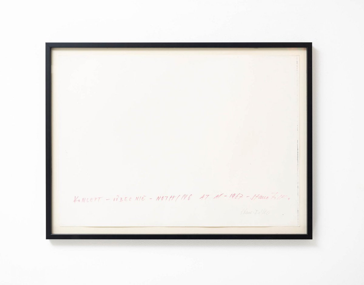 Stano FilkoConcept - Nothing at all, 1972Felt pen and pencil on paper50 x 70 cmOꓘ⅃Iꟻ OИATƧ, Layr, Rome, 2019