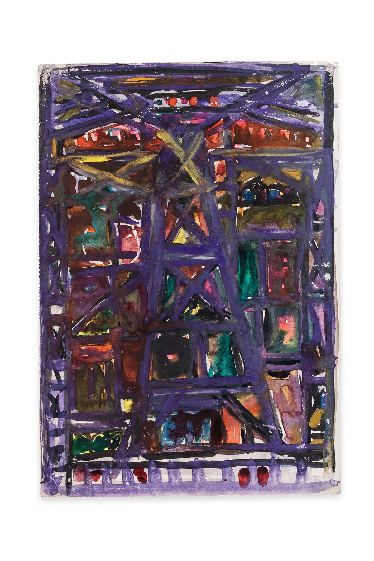 Anna AndreevaElectrification, 1962Gouache on technical paper30.1 x 20.8 cm