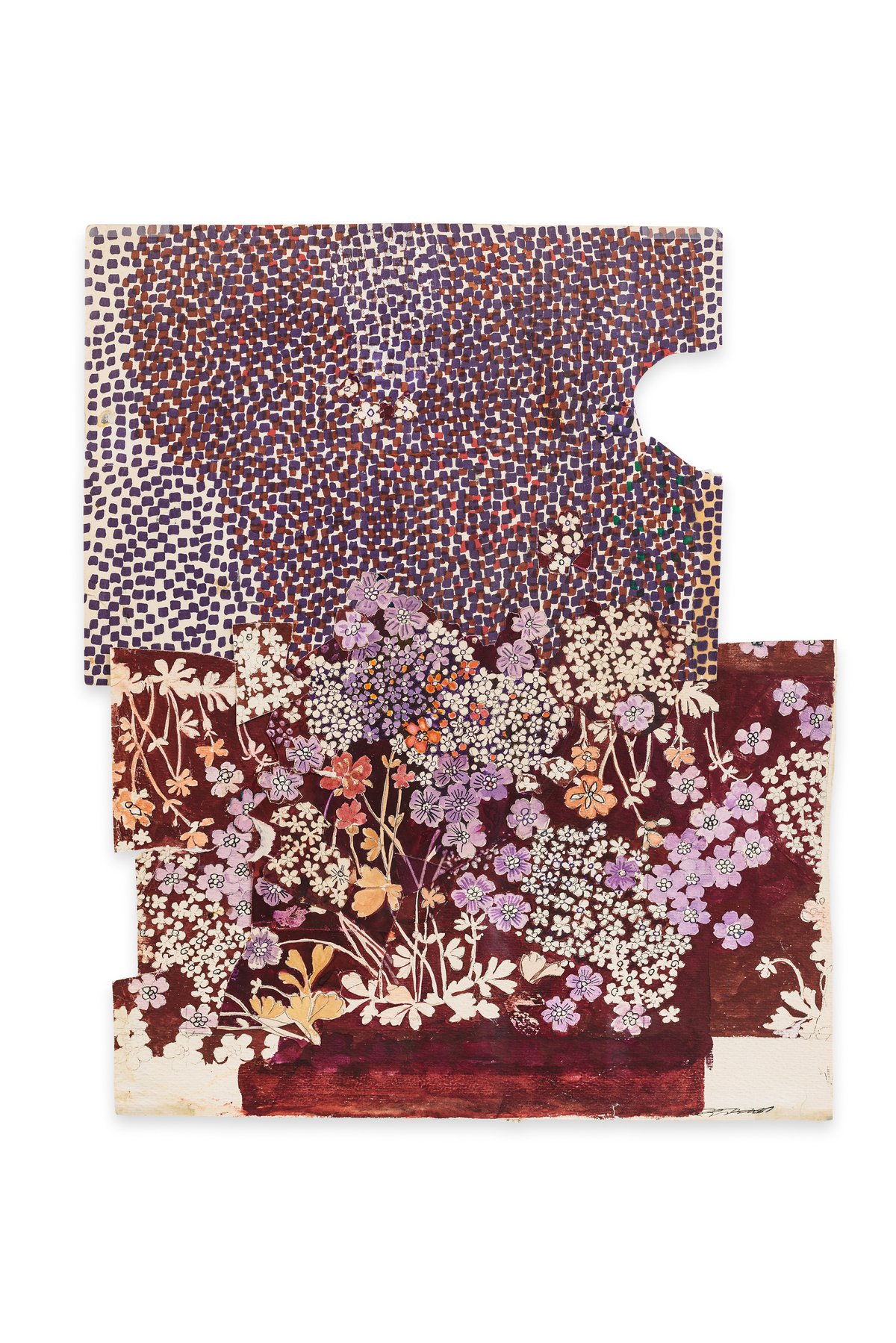 Anna AndreevaWild Flower + Abstraction, 1954-58Collage45 x 36 cm / 51 x 42 cm (framed)