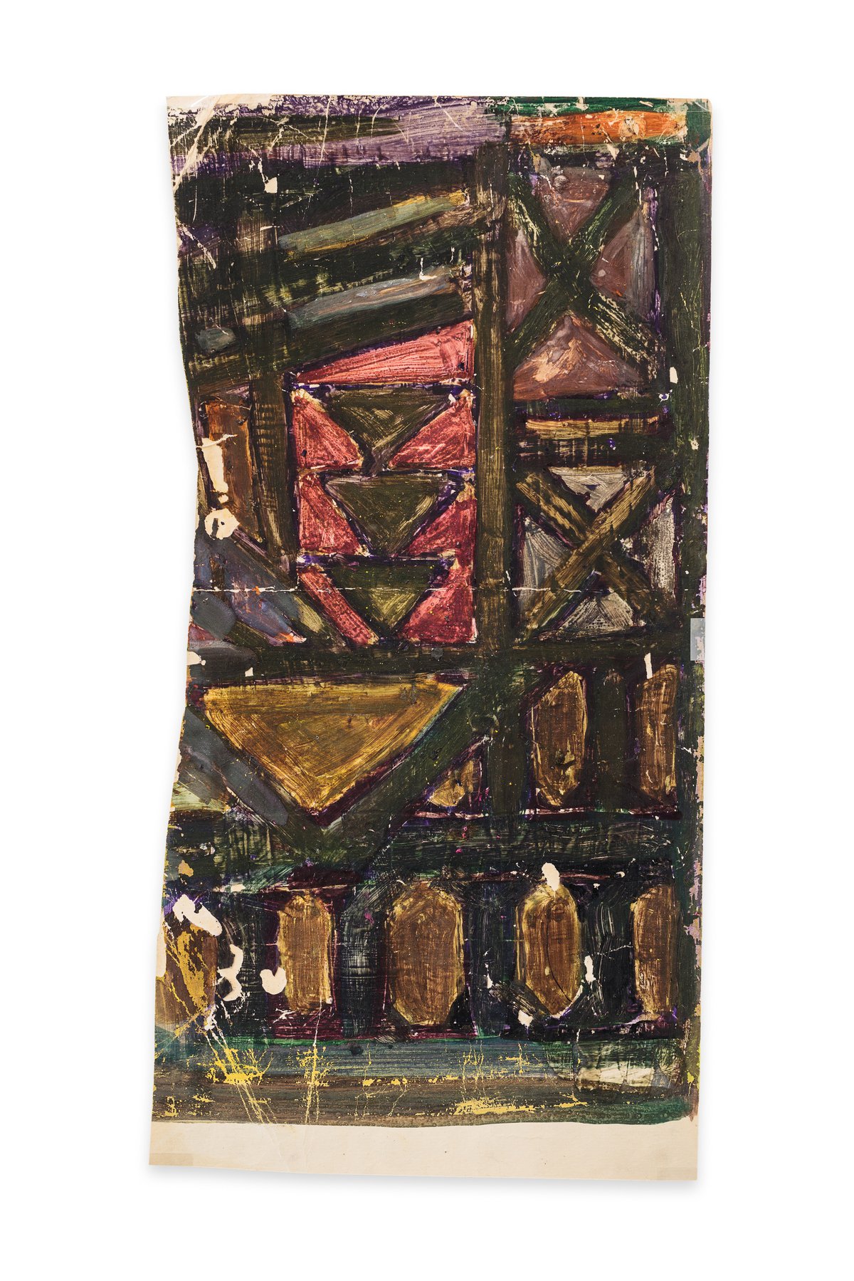 Anna AndreevaElectrification, 1950sEncaustics, wax, crayon on paper51 x 25.8 cm