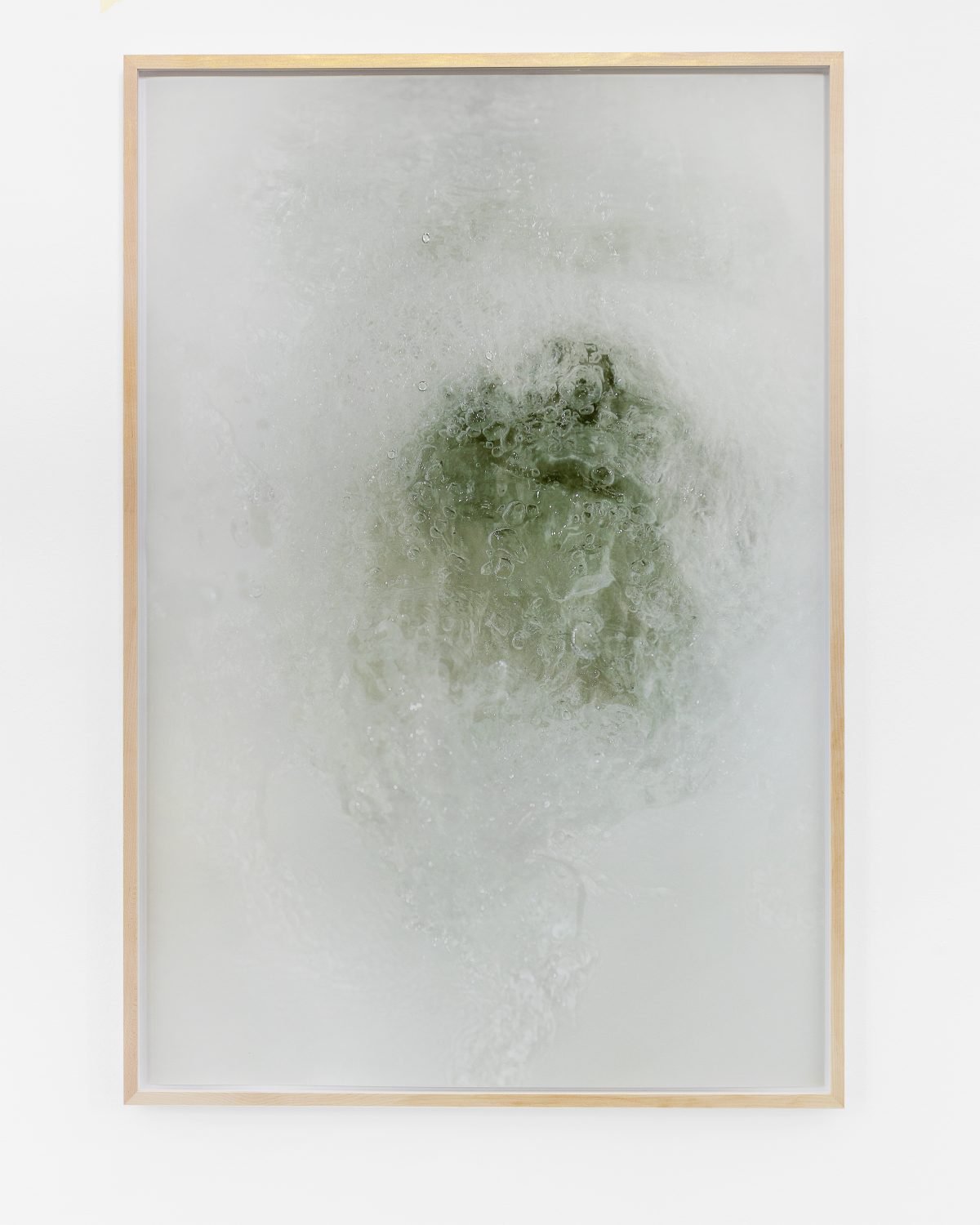 Lisa HolzerFlush (with and without flash), 2019Pigment print on cotton paper, Crystal Clear 202/1 polyurethane on glass, acrylic metallic paint on wood110.3 x 79 cm