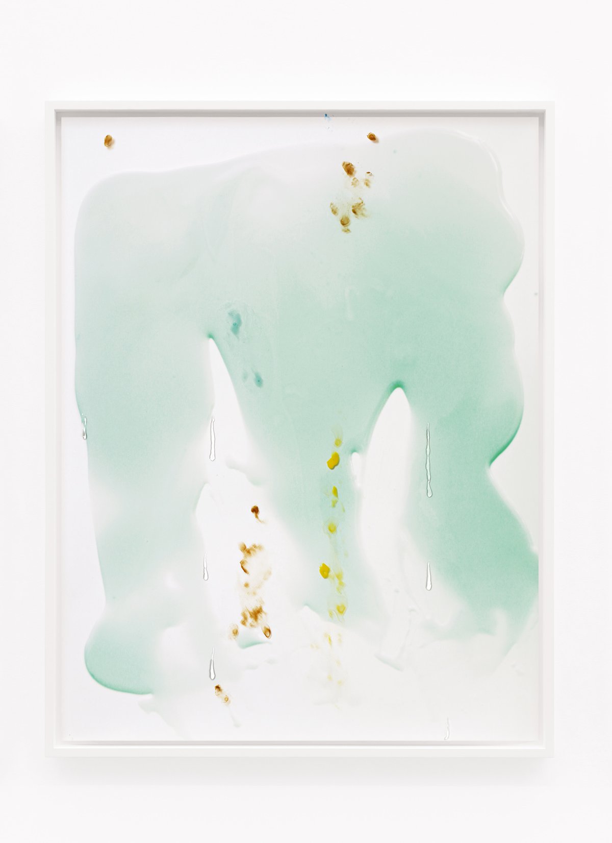Lisa HolzerThe Party Sequel (Berlin), 2017Pigment print on cotton paper, crystal clear 202/1 polyurethane and acrylic paint on glass110.3 x 86.3 cm