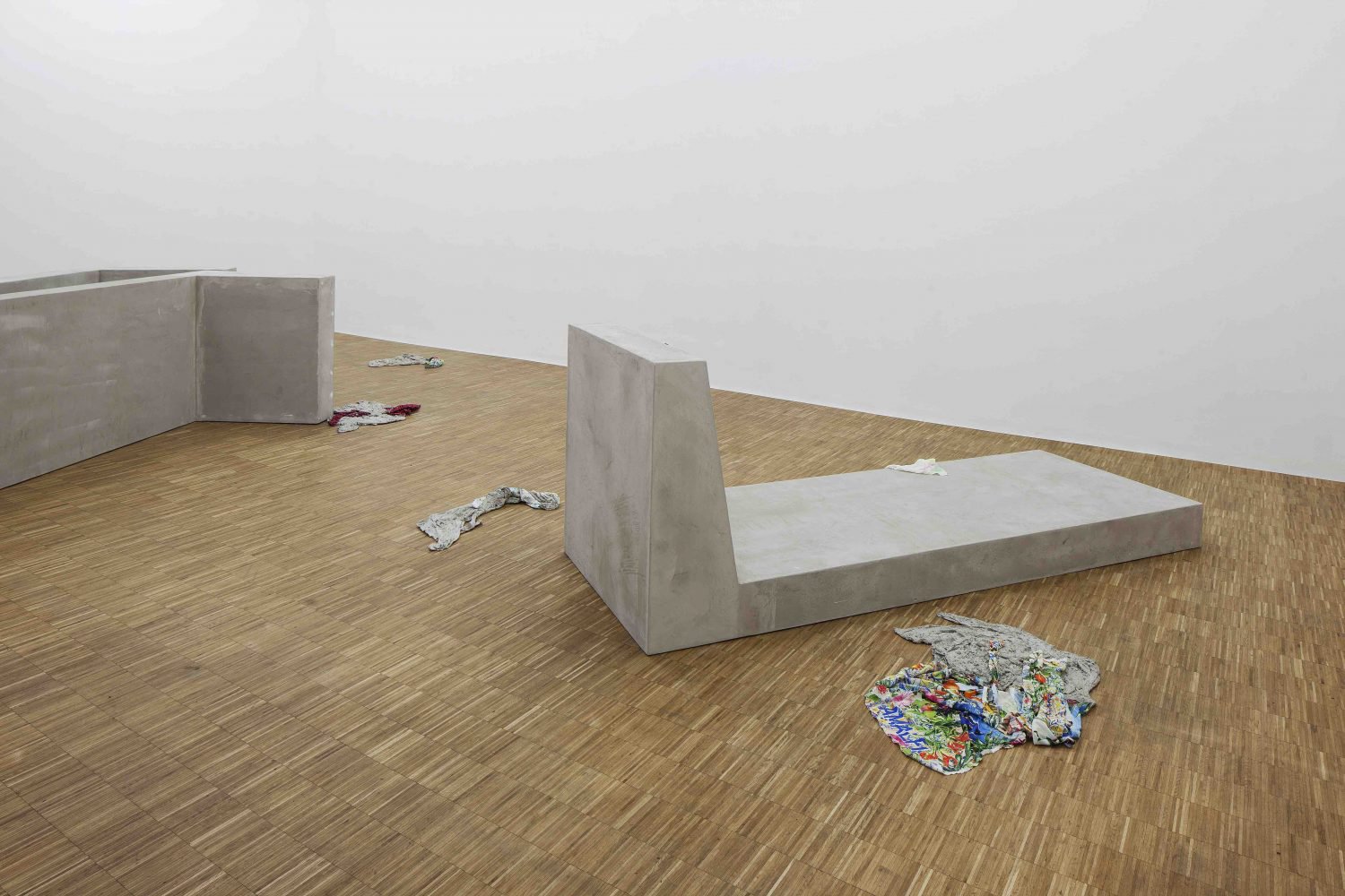 Anna-Sophie Berger, Flaka Haliti and Hayley SilvermanInstallation viewI Surrender, Dear, Salzburger Kunstverein, Salzburg, 2016