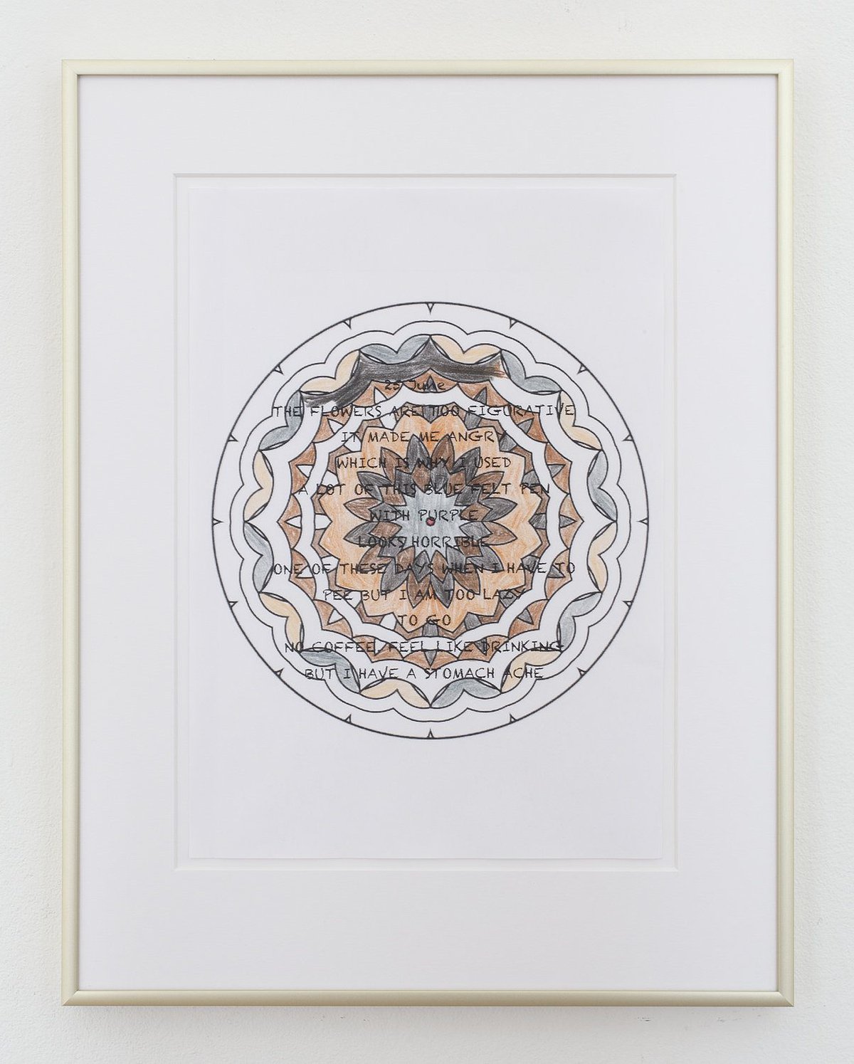Anna-Sophie Berger 25th june, 2015Highlighter, pencil, inkjet print on paper40 x 30 cm