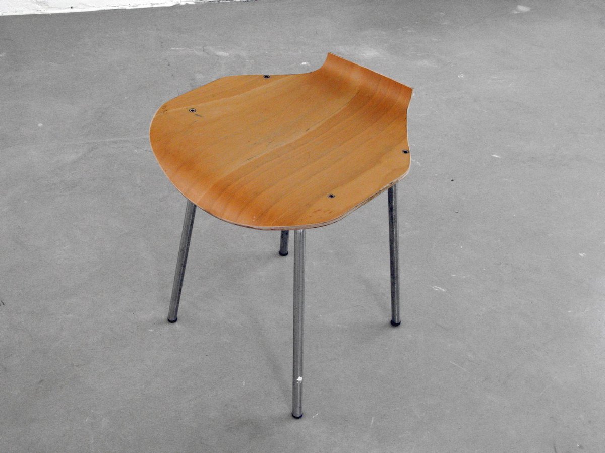 Benjamin HirteUntitled (stool), 2010Combination of three chairs45 x 40 x 45 cmGrazer Kunstverein, Graz, 2010
