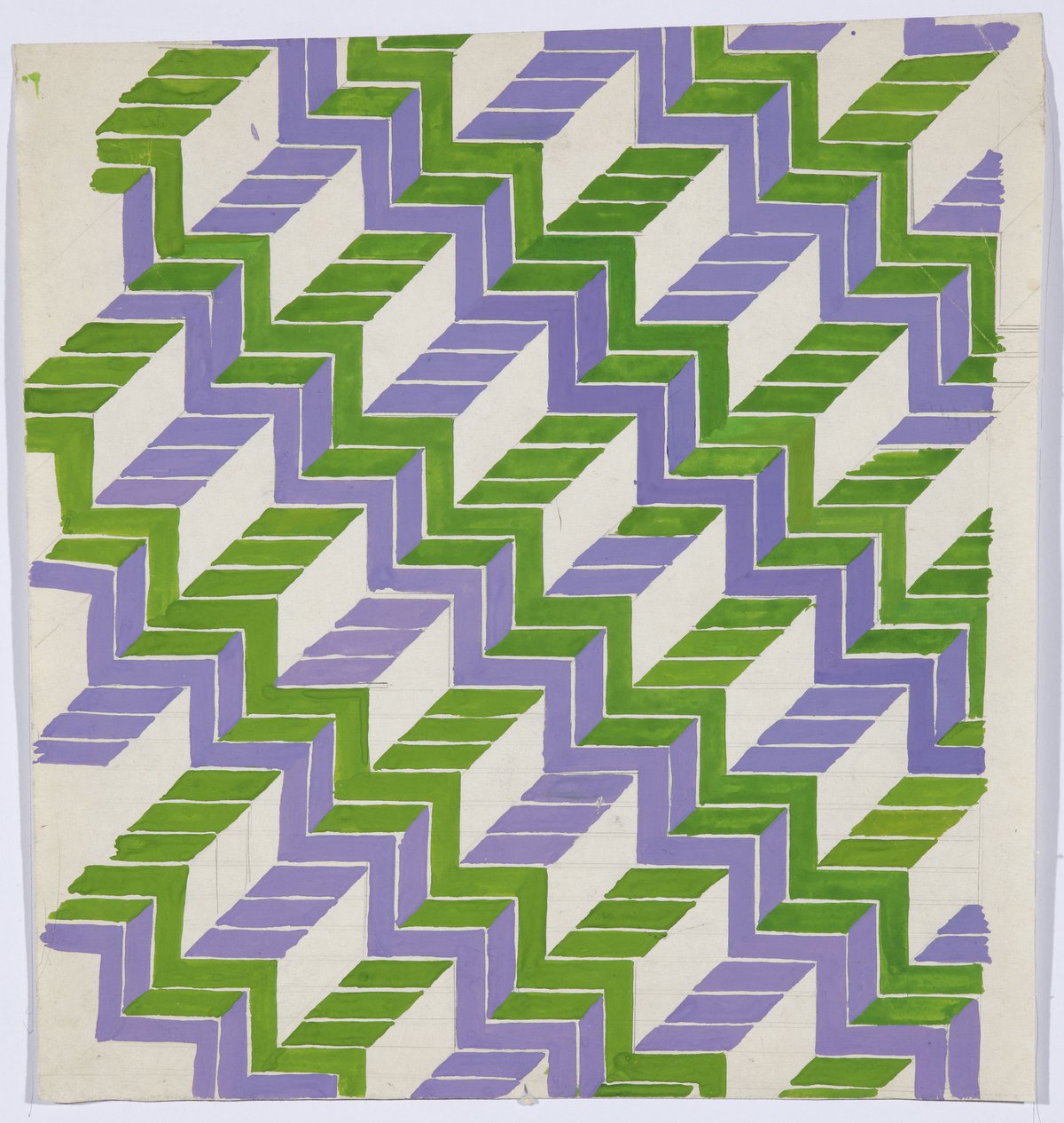 Anna AndreevaMonochrome Geometry, 1967Gouache and pencil on paper