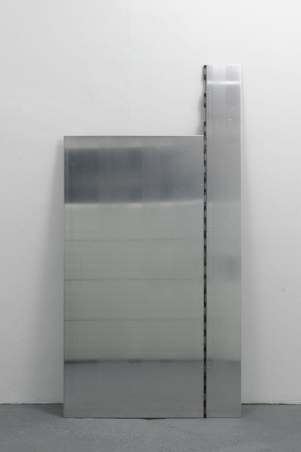 Benjamin Hirteuntitled (hinge), 2012Aluminium, steel250 x 127 cm