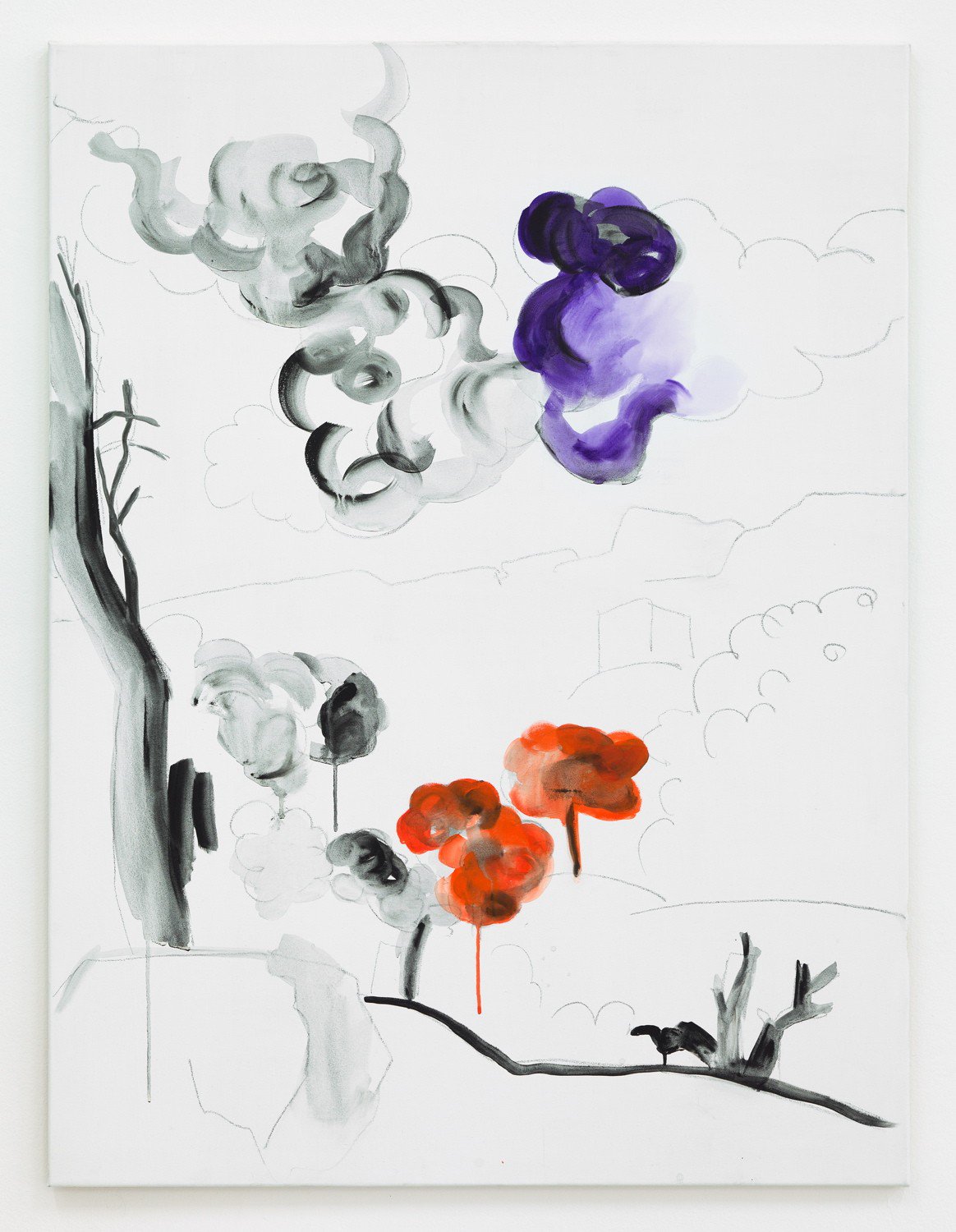 Rita VitorelliIdylle (8), 2012Pencil, acrylic on canvas120 x 90 cm