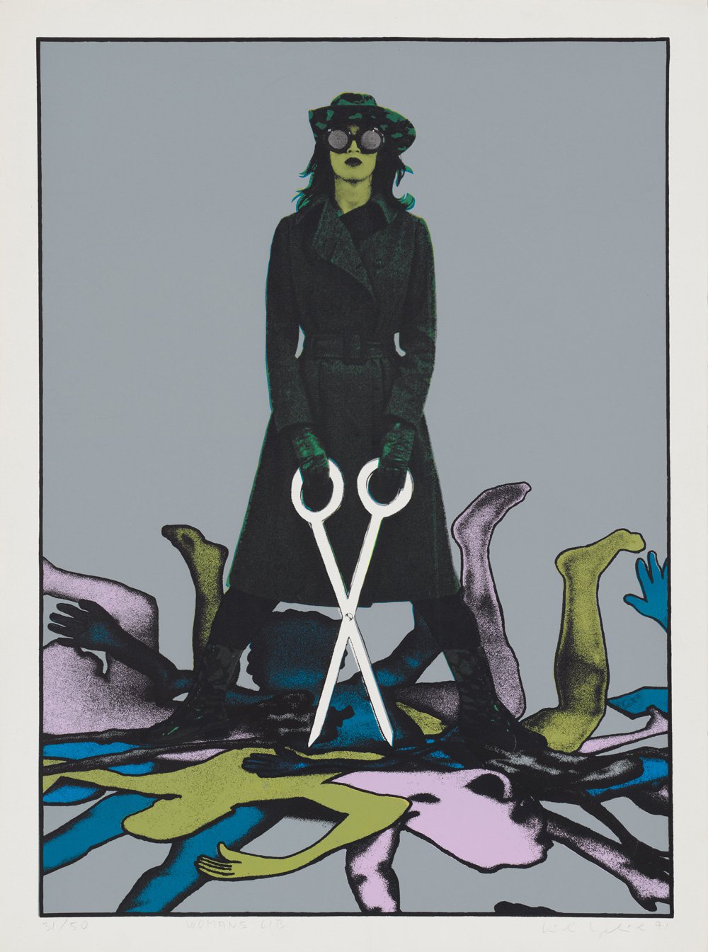 Kiki KogelnikWoman lib, 1971Silkscreen on paper76.1 x 56.7 cm