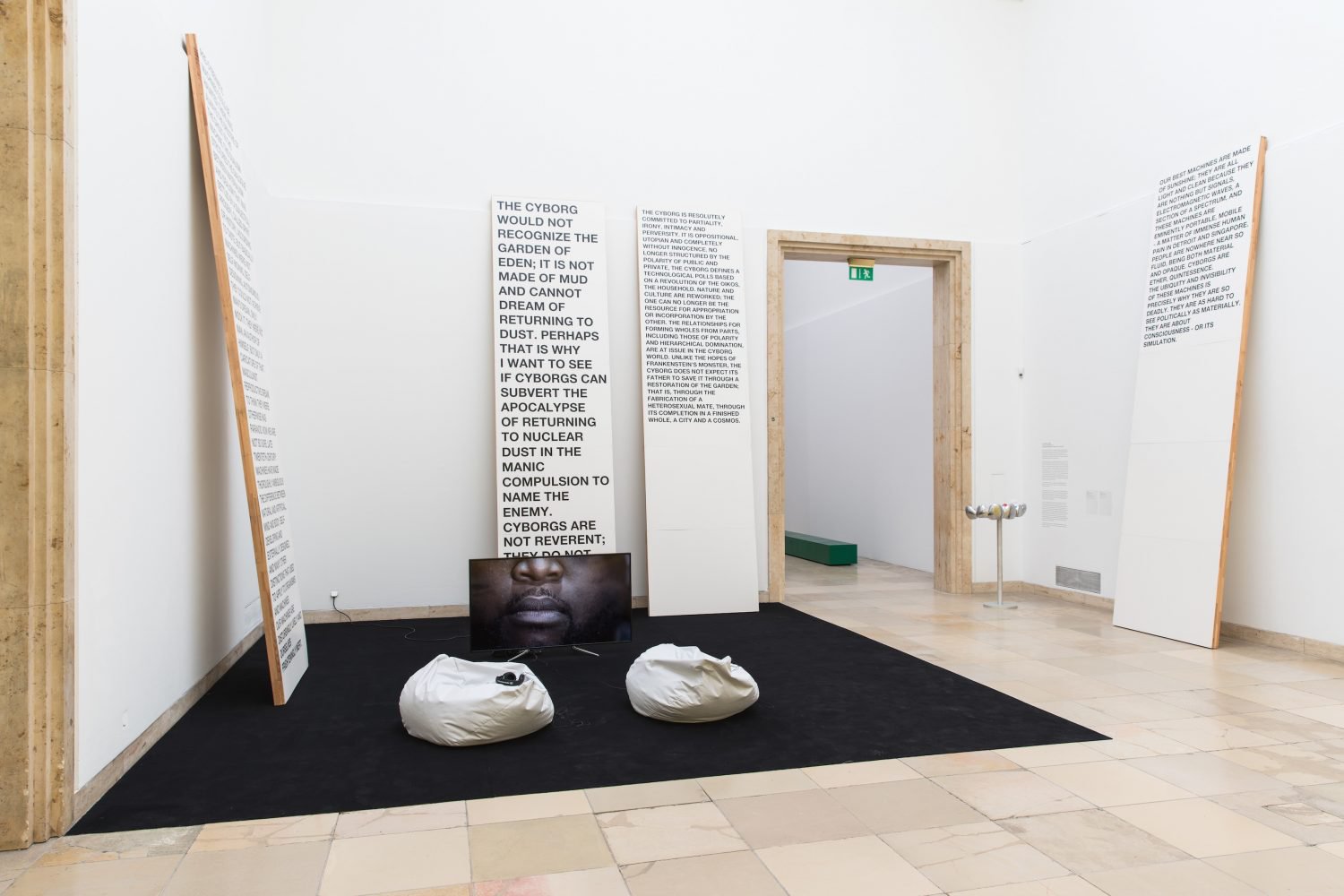 Lili Reynaud-DewarInstallation viewBlind Faith: Between the Visceral and the Cognitive in Contemporary Art, Haus der Kunst, Munich, 2018