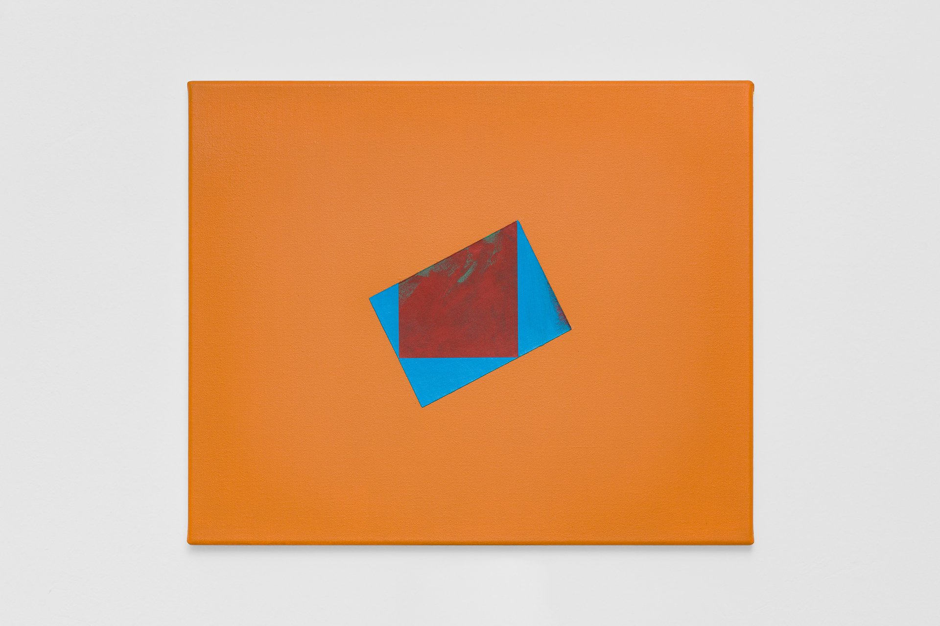 Nick OberthalerUntitled (Open #5), 2021Acrylic on paper on canvas50 x 40 cm