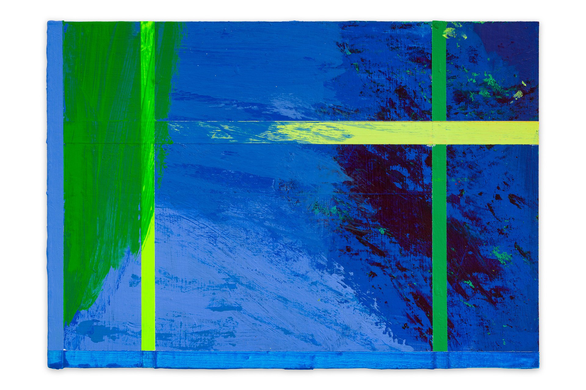 Nick Oberthaler#52 BF XII 22, 2022Acryl auf Papier10,5 x 14,8 cm