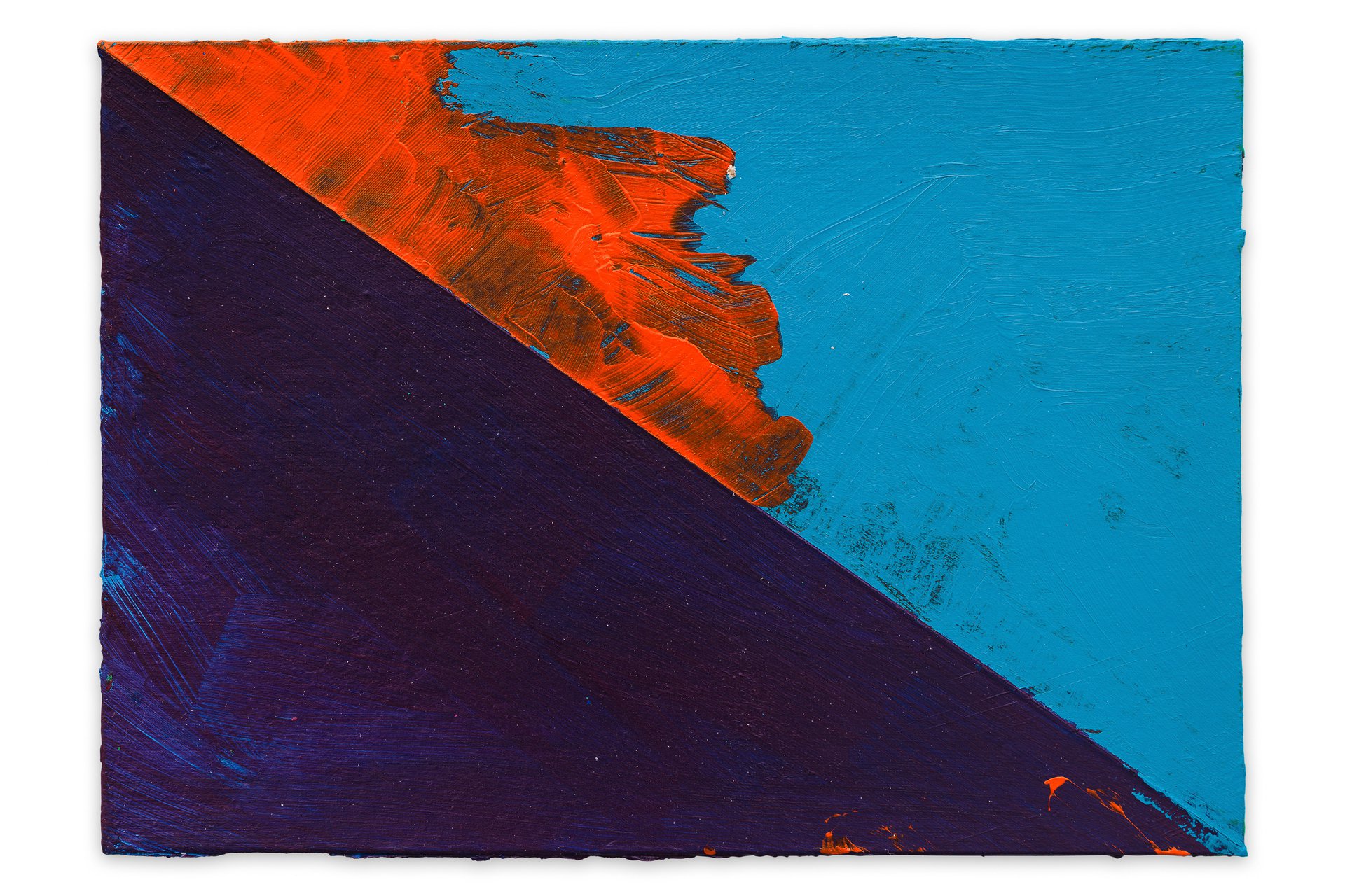 Nick Oberthaler#58 BF XII 22_2_23, 2023Acryl auf Papier10,5 x 14,8 cm