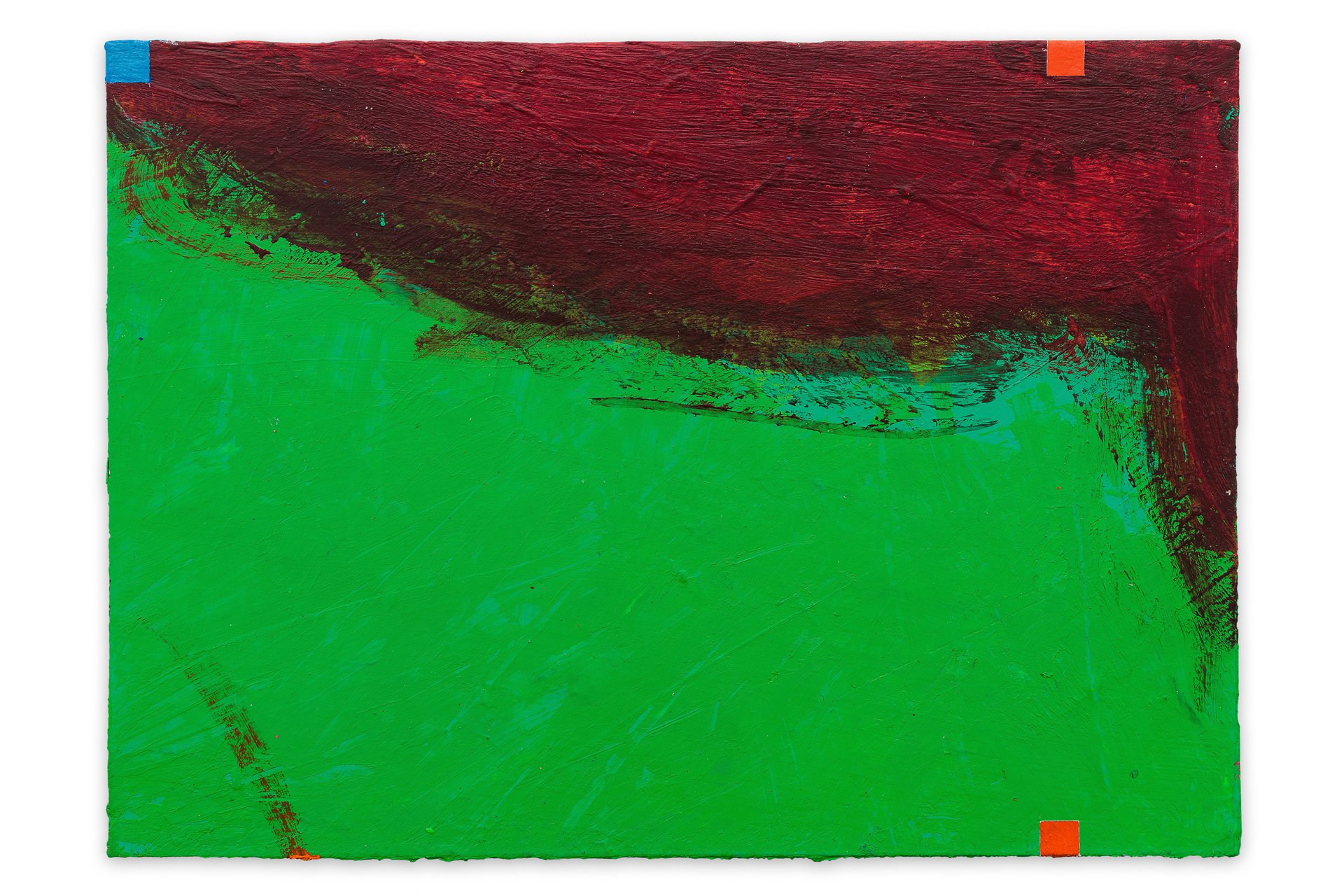 Nick Oberthaler#60 BF 22_2_23, 2023Acryl auf Papier10,5 x 14,8 cm