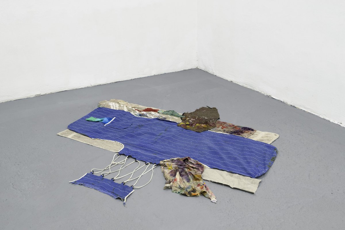 Franz AmannBlue Carpet (Das letzte Hemd), 2015Oil on textiles183 x 175 cm