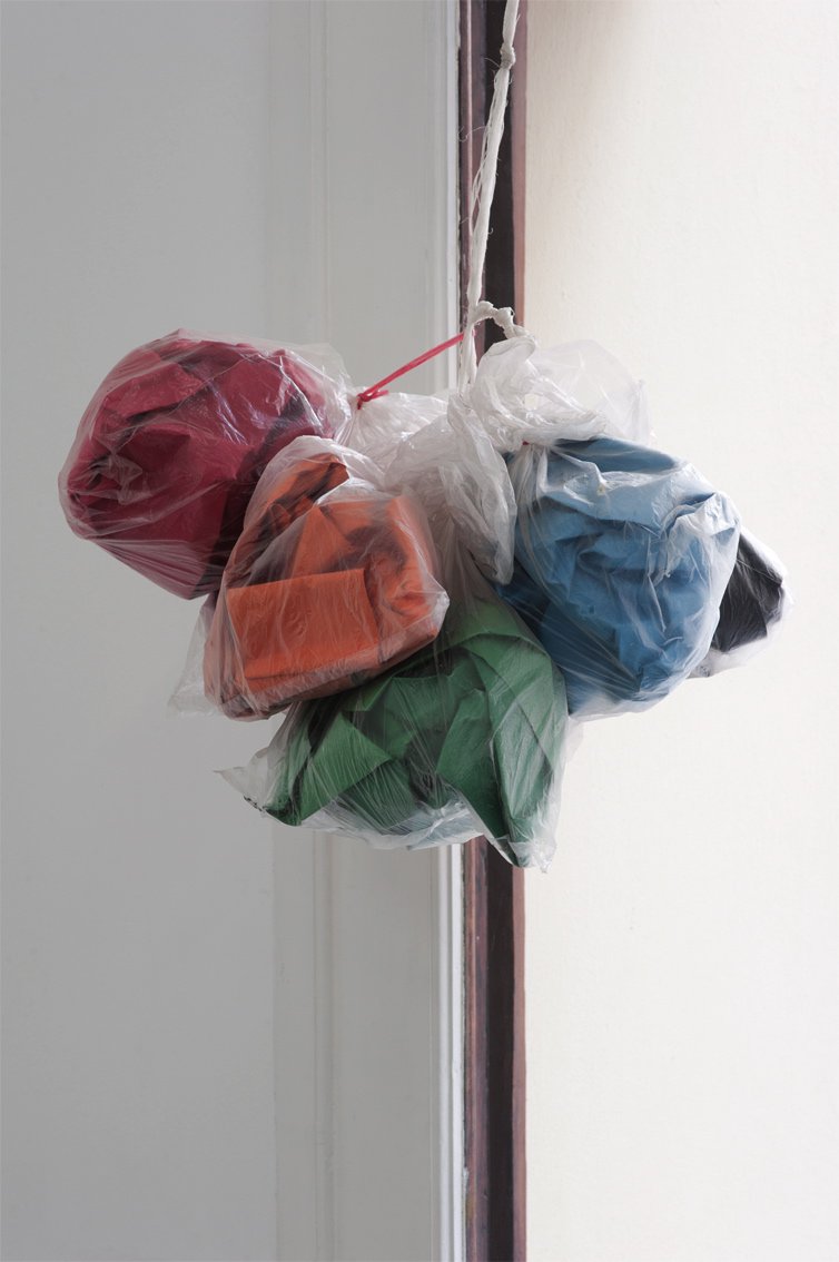 Stano Filko8-SFPlastic bags, paper, nylon43 x 25 x 40 cm