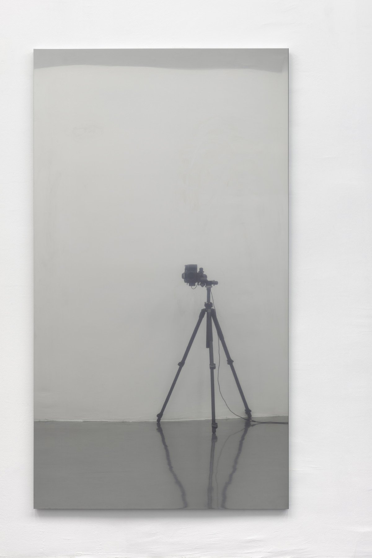 Nick OberthalerUntitled, 2015Mirror-polished stainless steel180 x 100 cm