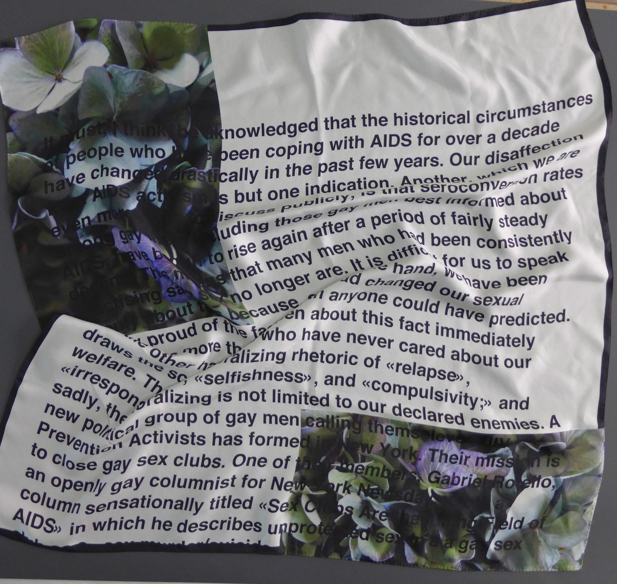 Lilii Reynaud-DewarMy Epidemic, 2015Digital print on silk scarf90 x 90 cm