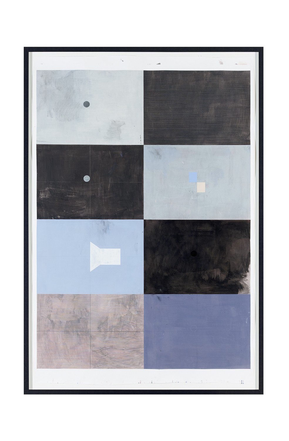 Nick OberthalerUntitled (Eight proposals for a landscape), 2012Ink, gouache and crayon on paper165 x 110 cm